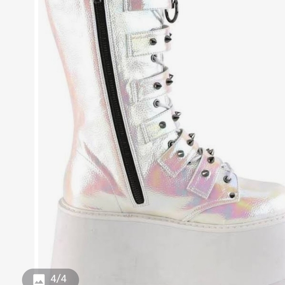 Platform combat boots - Picture 5 of 5